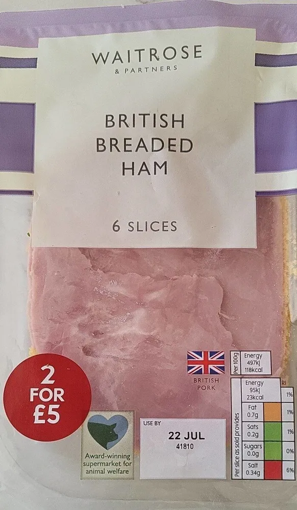 British Breaded Ham