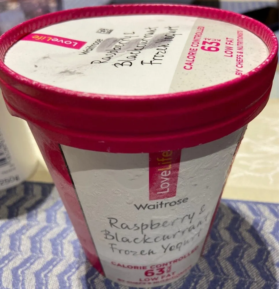 LoveLife Raspberry & Blackcurrant Frozen Yogurt