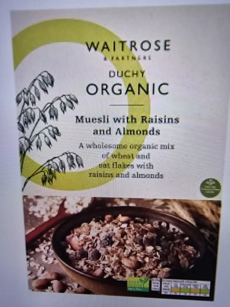 Organic Muesli With Raisins & Almonds