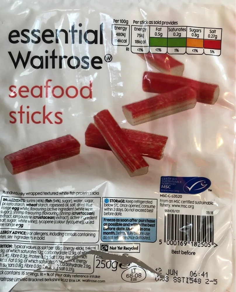 Seafood sticks