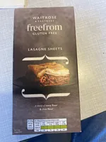 Free from gluten lasagne sheets