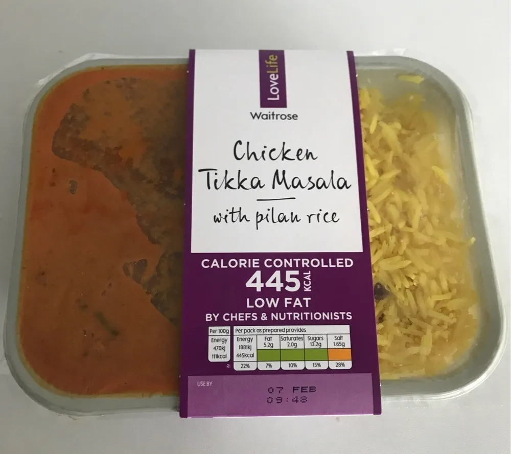 Chicken Tikka Masala  with pilau rice