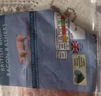 Unsmoked british back bacon rashers