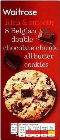 Belgian Double Chocolate All Butter Cookies
