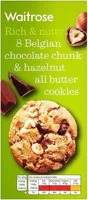 Chocolate chunk & hazelnut all butter cookies