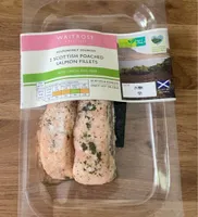 2 Scottish Poached Salmon fillets