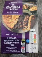 Steak, mushroom & red wine pie