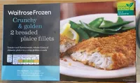 2 breaded plaice fillets