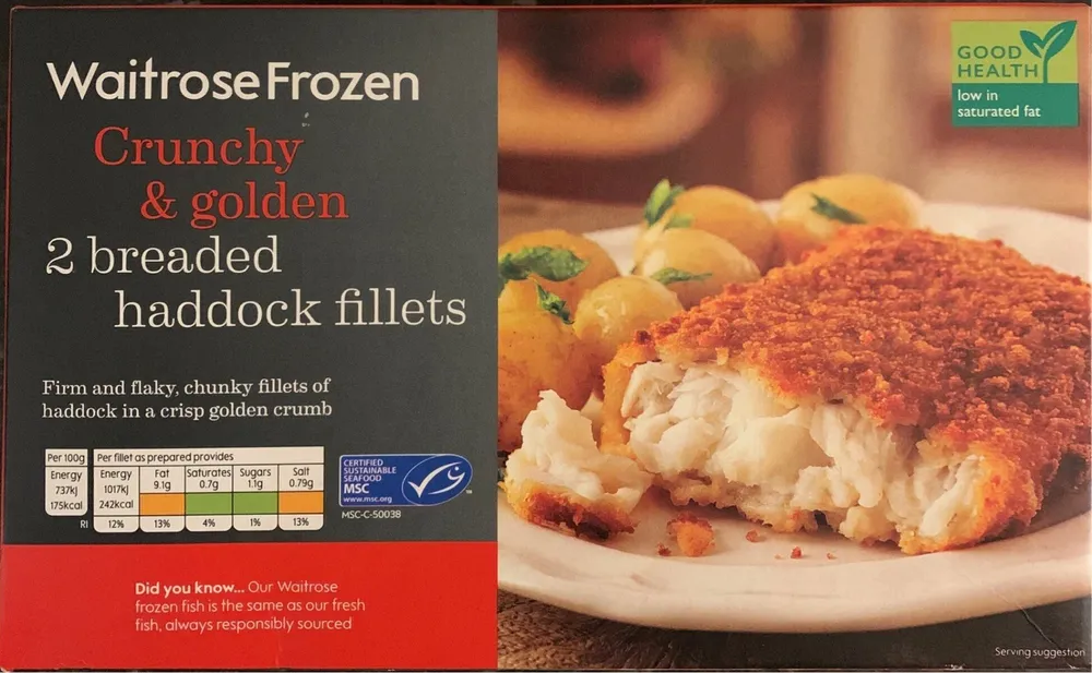 Crunchy & Golden Breaded Haddock Fillets