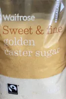Sweet and fine golden caster sugar