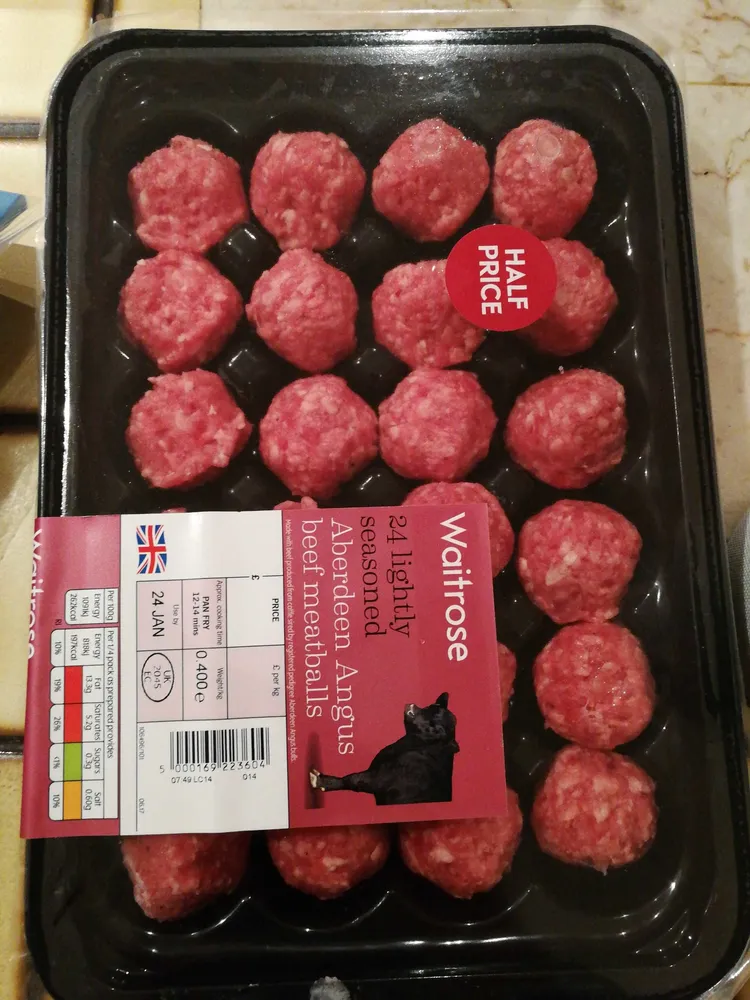 Aberdeen angus beef meatballs