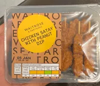Chicken satay and dip