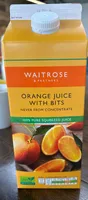 Zesty and refreshing orange juice with bits