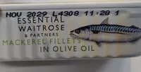 Mackerel fillets in olive oil