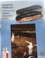4 Cream and Belgian Chocolate Éclairs