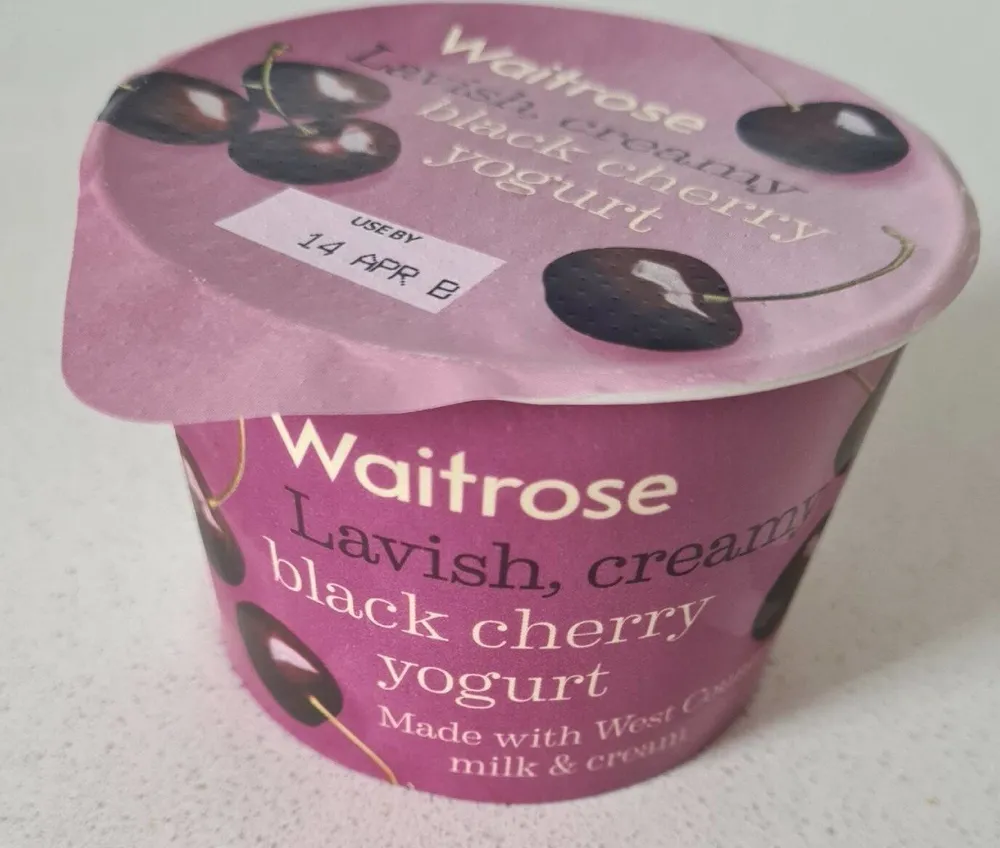 Black cherry yogurt