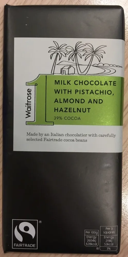 Pistachio, Hazelnut & Almond Milk Chocolate