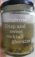 WAITROSE & PARTNERS COCKTAIL GHERKINS HEBR