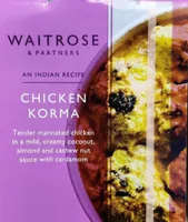 Waitrose chicken korma