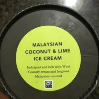 Coconut lime ice cream