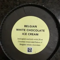 Belgian white chocolate ice cream