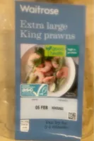 Extra large king prawns