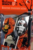 Halloween haunted chocolate lollies