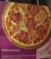 Milano salami & prosciutto cotto stone baked pizza