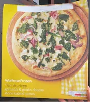 Spinach&goats cheese stone baked pizza