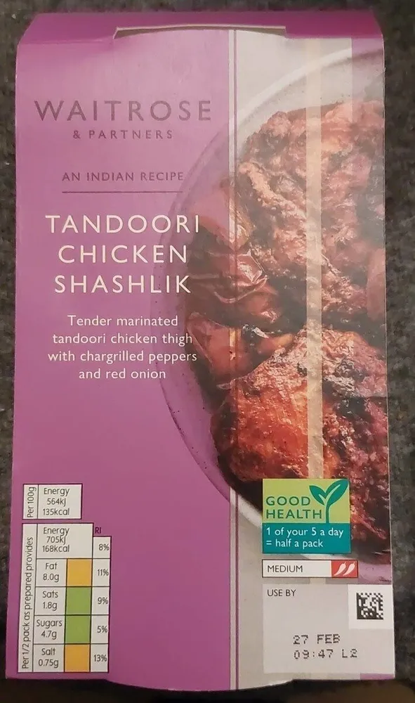 Tandoori chicken shashlik