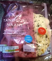 2 mini tandoori naans