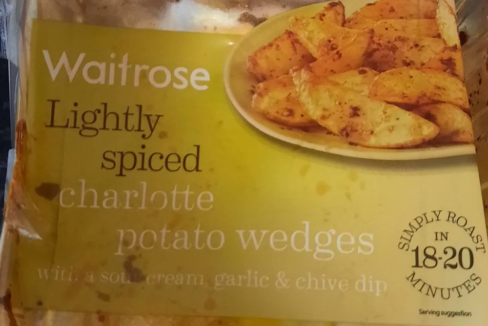 Lightly spiced charlotte potato wedges