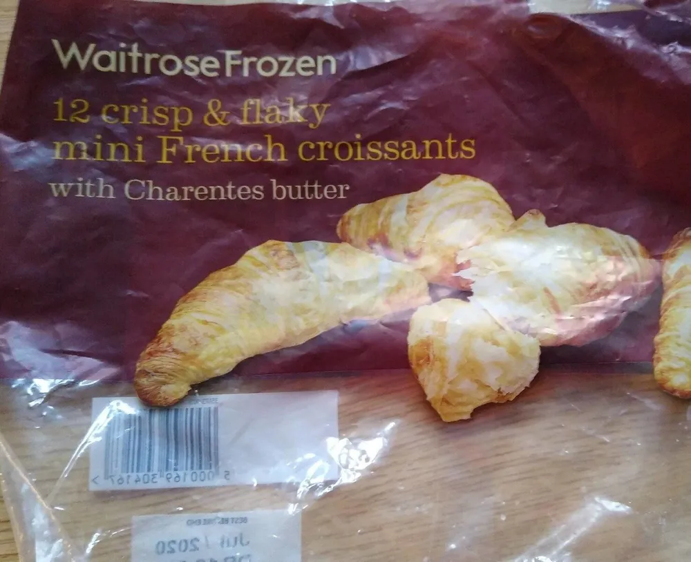 Crisp and flaky mini French croissants