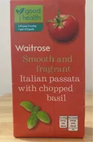 Italian passata with chopped basil