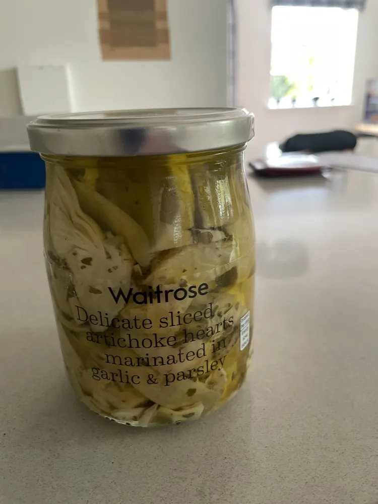 Delicate sliced Artichoke hearts