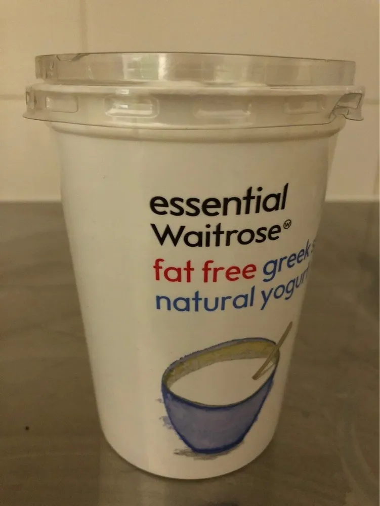 Fat free greek natural yogurt