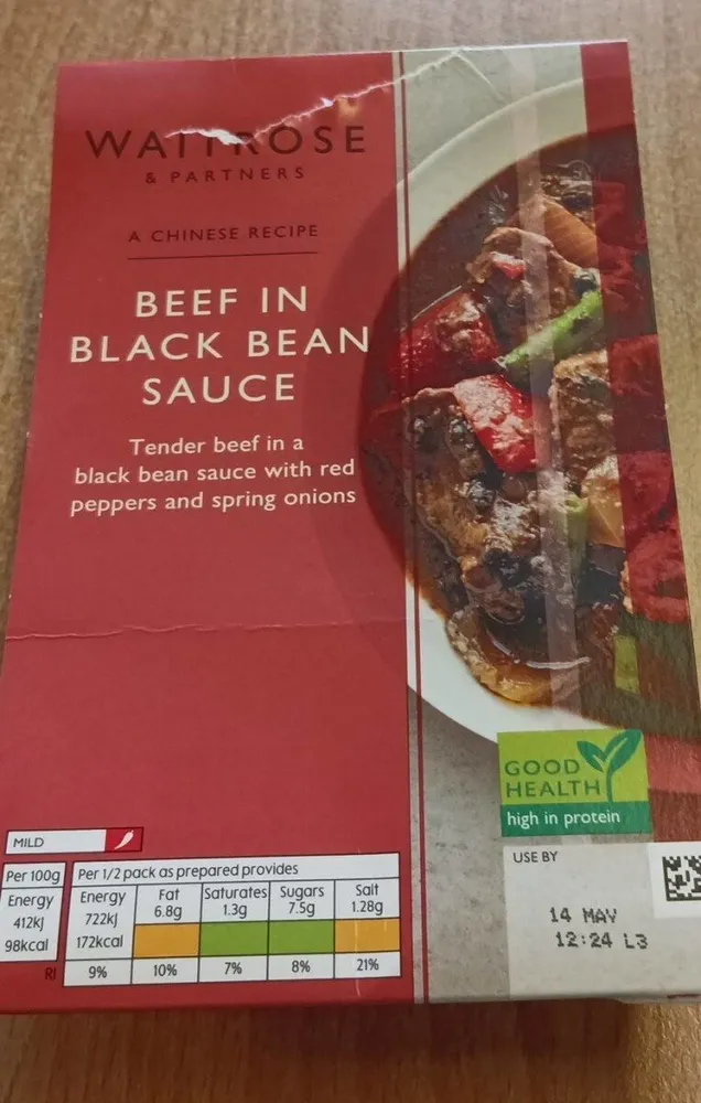 Beef in black bean sauce