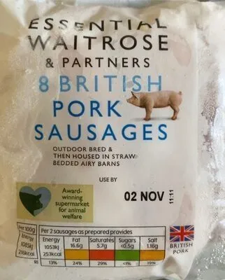 British pork sausages