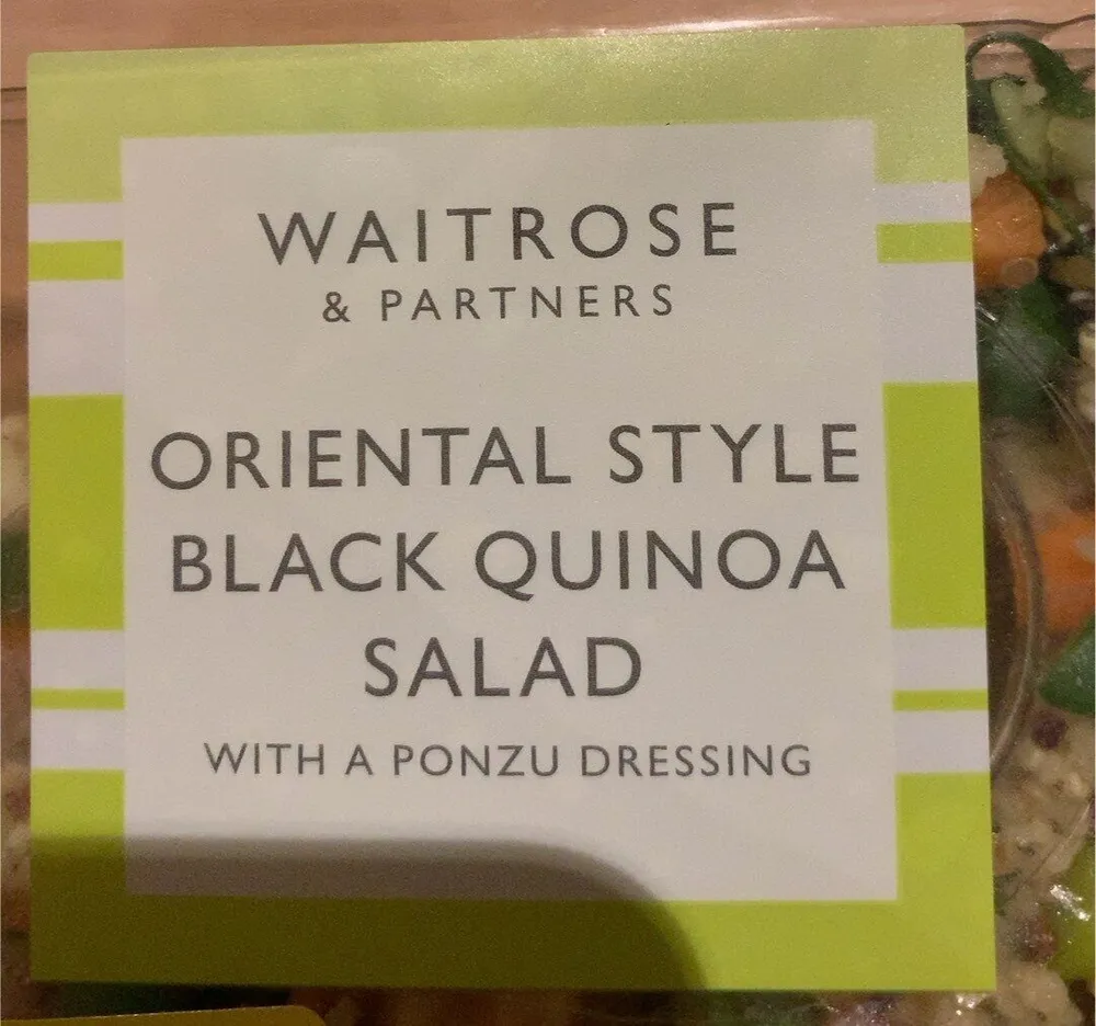 Oriental style Black Quinoa Salad