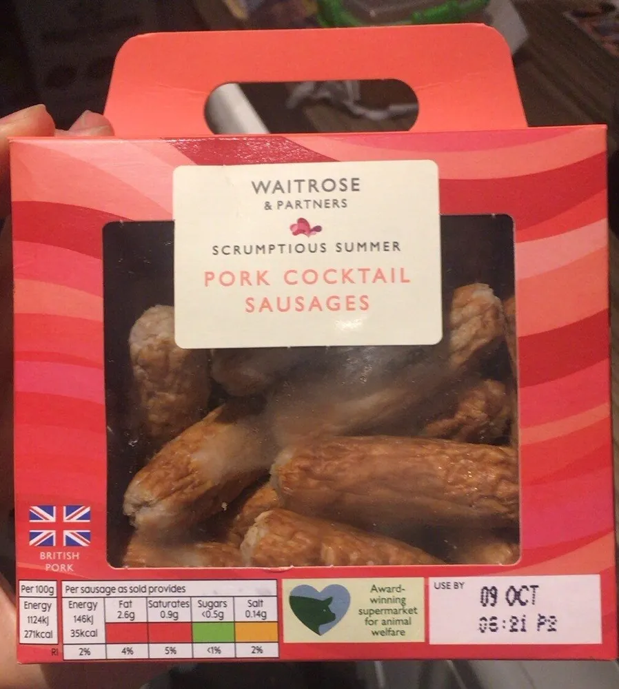 Pork cocktail sausages