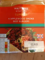 4 Applewood Smoke Beef Burgers