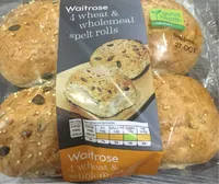 Wheat and wholemeal spelt rolls