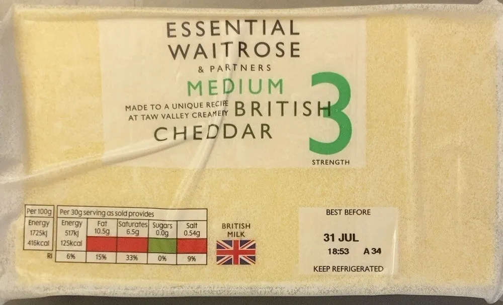 Medium cheddar