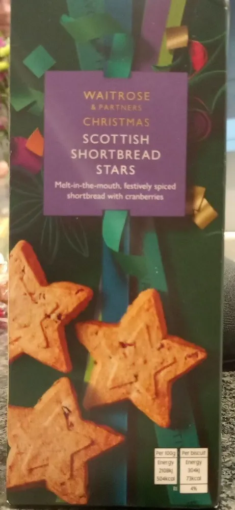 Scottish shortbread stars