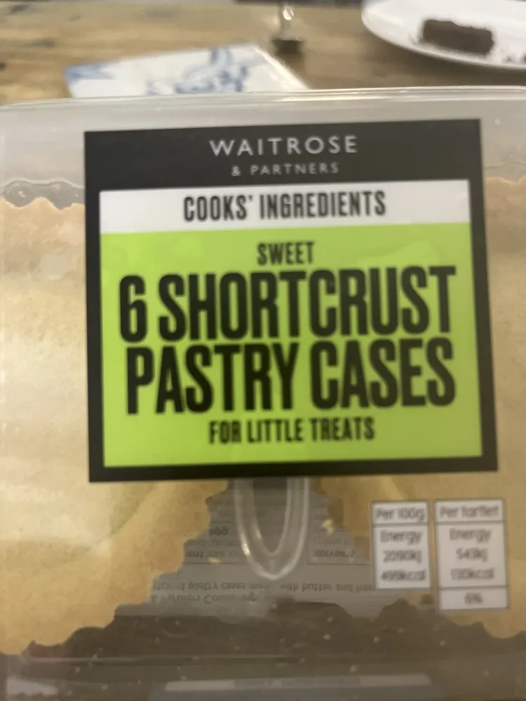 Sweet 6 Shortcrust Pastry Cases
