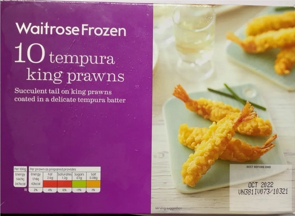 Tempura king prawns