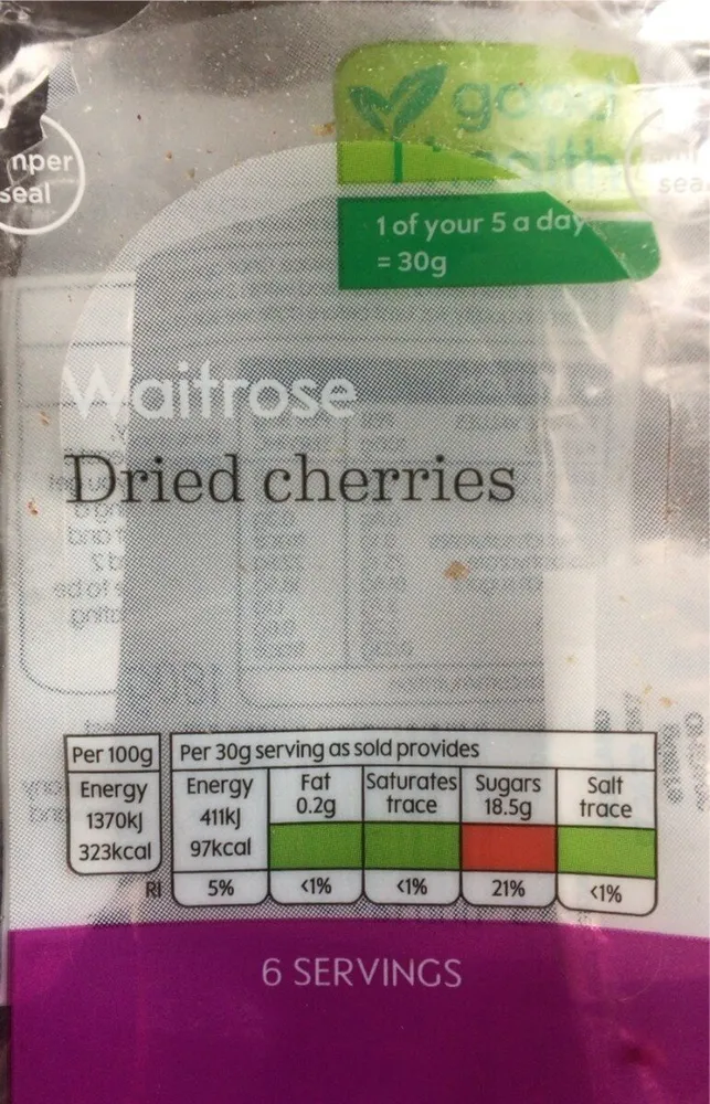 Dried cherries