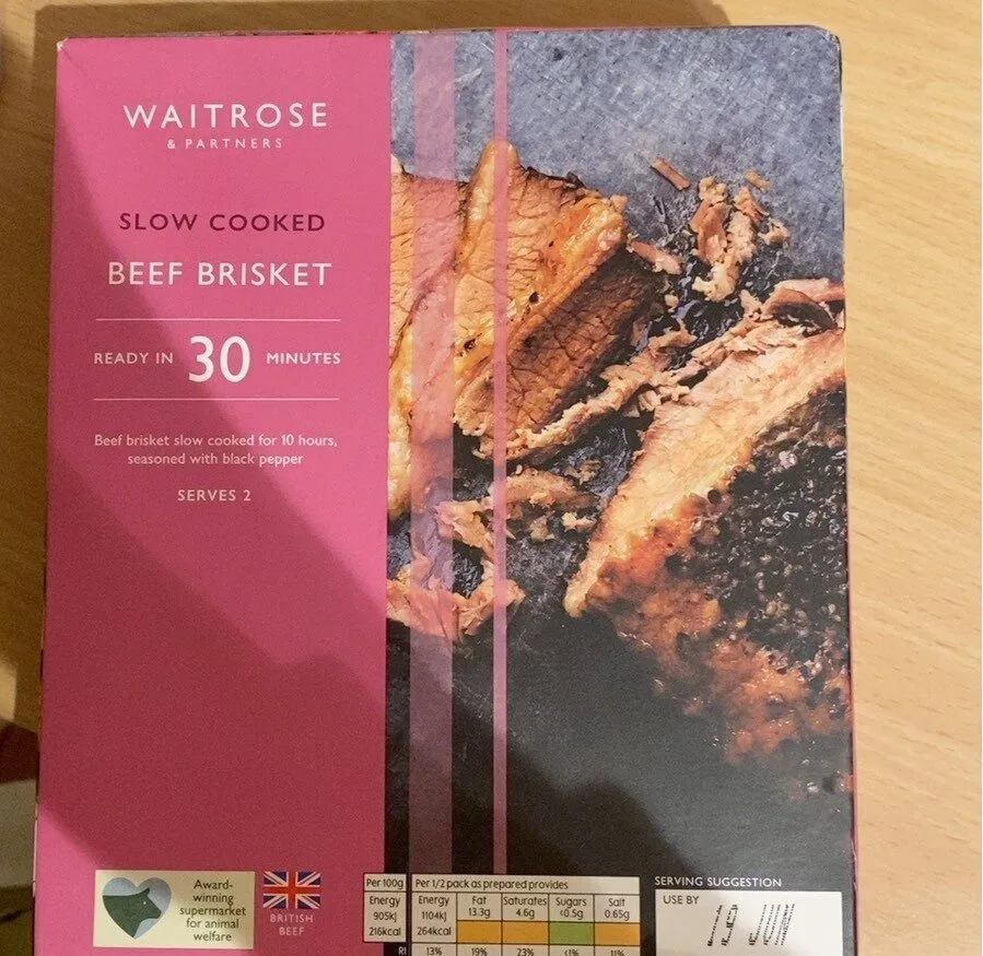 Slow cooked beef brisket
