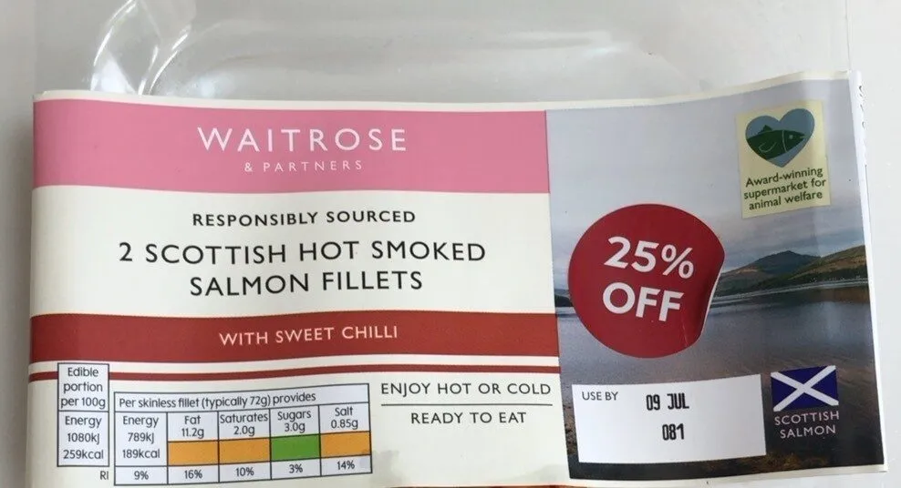Scottish hot smoked sweet chilli salmon
