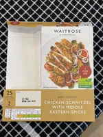Chicken schnitzel with middle eastern spices